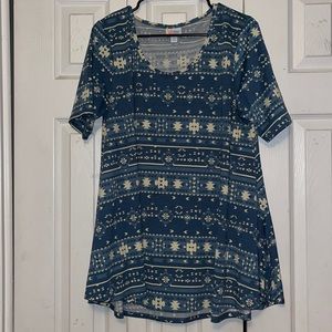 LuLaRoe Snowflake shirt
